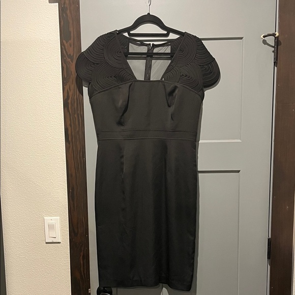 Adrianna Papell Black Midi Dress - Picture 1 of 6
